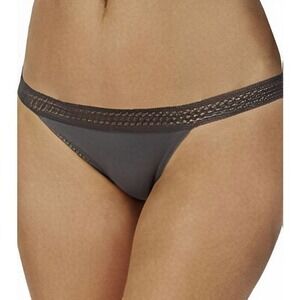 DKNY Iron Heather Classic Cotton Lace Bikini -iron